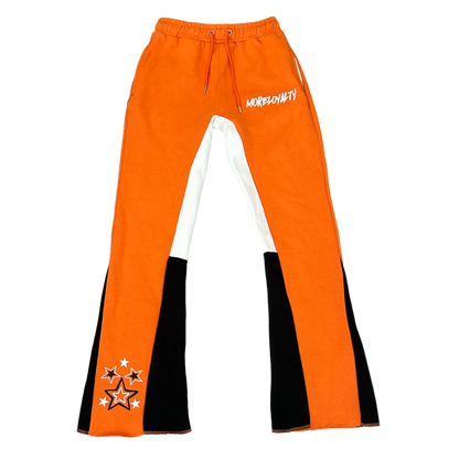 Orange Flare Sweatpants