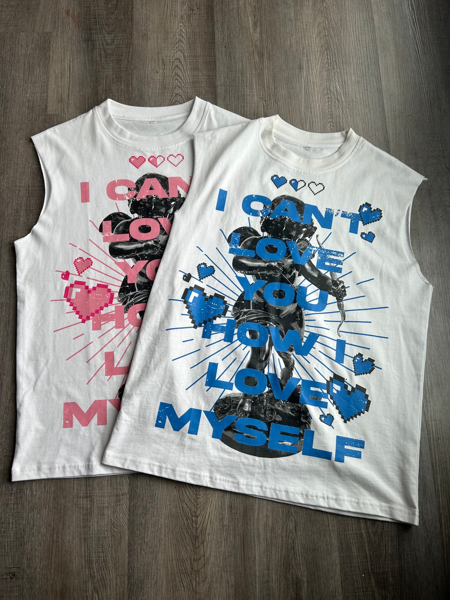 Blue Sleeveless shirt