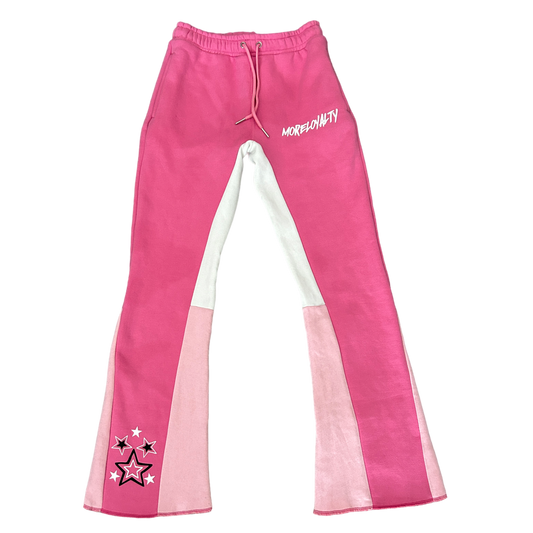 Pink Flare Sweatpants