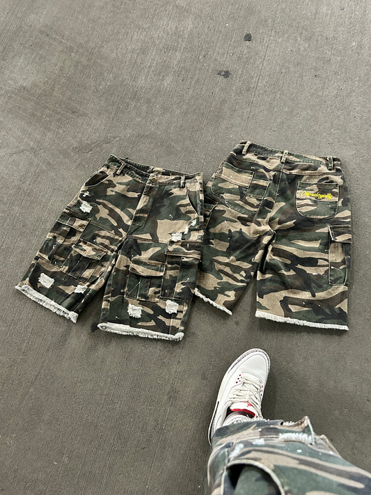 Camo Cargo Shorts