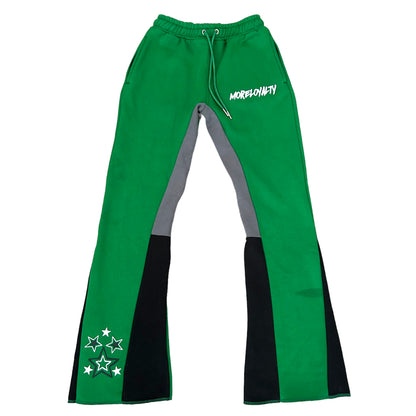 Green Flare Sweatpants